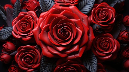 Festive Flower English Rose Background Image, Valentine Background Images, Hd