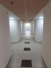 empty corridor in a hotel