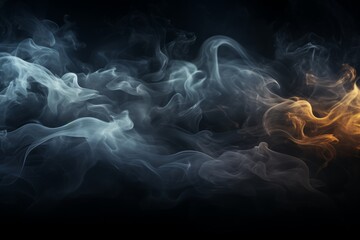 white smoke abstract on black background texture