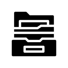 file storage glyph icon