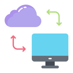 Backup Data Flat Icon