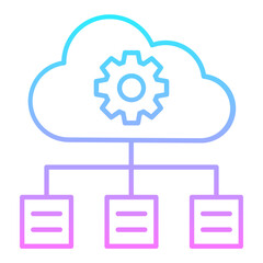 Network Configuration Gradient Icon