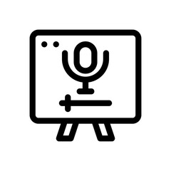 presentation line icon