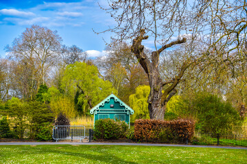 Old wooden cottage in Regent's Park