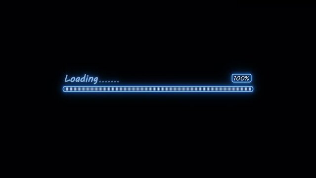 Loading bar icon animated 4K