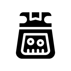 bag glyph icon