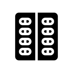 blister glyph icon