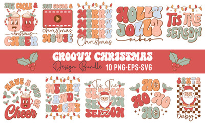 Groovy Christmas Design Bundle