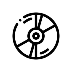 Obraz premium cd line icon