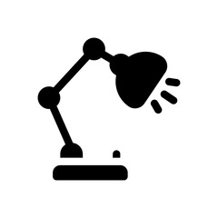 desk lamp glyph icon