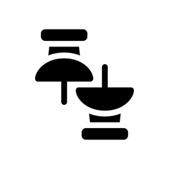 push pin glyph icon
