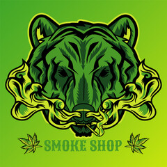 Aggressive wild demon beast head with graffiti illustration. Can be used for t-shirt print, mug print, pillows, fashion and print design. t-shirt design