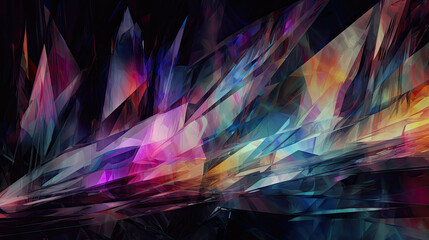 Vibrant Abstract Pattern: Exploding Colors and Energy