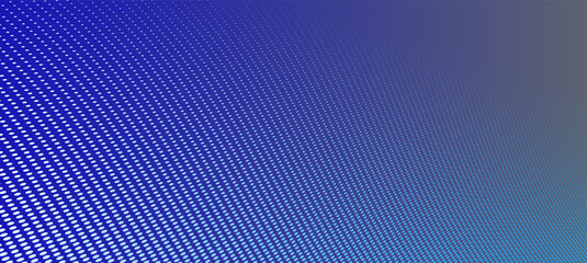 Vanishing dots vector abstract background in dark blue minimal style and place for text, technology theme halftone points gradient in motion, in 3D perspective.