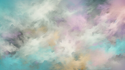 Fototapeta na wymiar Pastel Clouds: Serene Abstract Vibrant Sky Texture