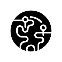 globe glyph icon