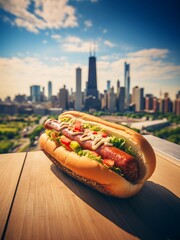 Hot Dog with view