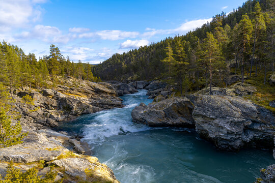 Ridderspranget Randsverk a wonderful canyon in Jotunheim National Park