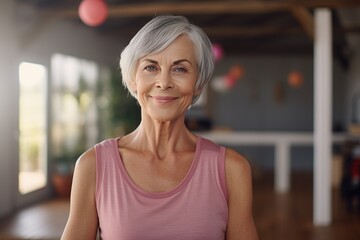 Radiant Joyful Senior Woman Embracing a Vibrant Life Retirement Bliss