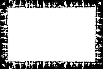 Decorative Black & White Edge. Type Text Inside, Use as Overlay or for Layer Mask	