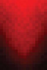 Vertical abstract pattern. Dark red gradient mosaic background to red. Square pixel shape. Design texture elements for banners, covers, posters, backdrops, walls. Vector illustration.