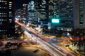 Fototapeta na wymiar the night view of seoul Korea