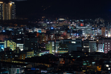 the night view of seoul Korea, Seocho-gu