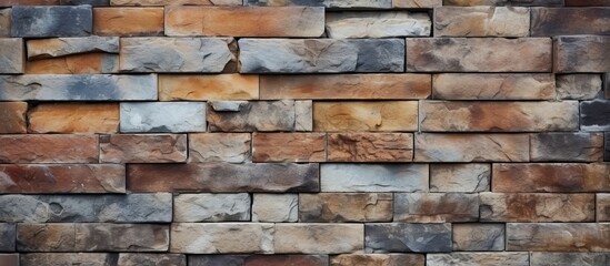 Abstract background with stone brick wall