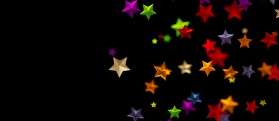 Fototapeta na wymiar XMAS Stars - stars. Confetti celebration, Falling golden abstract decoration for party, birthday celebrate, - colourful