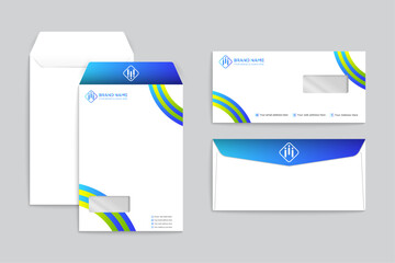 Modern professional envelope template
