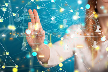 Concept of teamwork and partnership