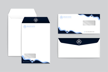 Clean minimal professional envelope design