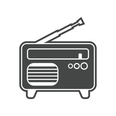 Radio icon vector logo template . Illustration 10 Eps 