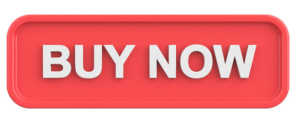 Buy now button. 3D illustration.