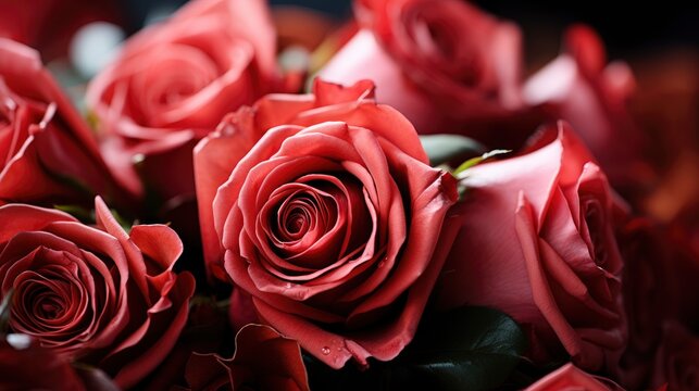 Valentines Day Romantic Background Red Roses, Background Image, Valentine Background Images, Hd