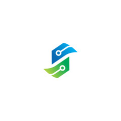 letter s logo vector