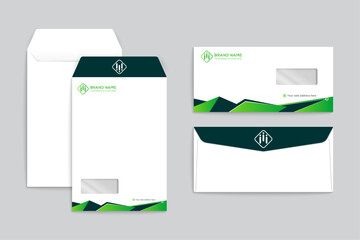 Flat design medical envelope design