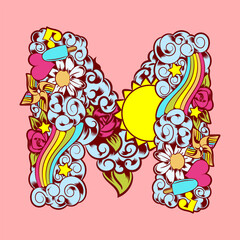 Hand drawn cute ornamental number for your unique decoration and many concept idea element for birthday or greeting design