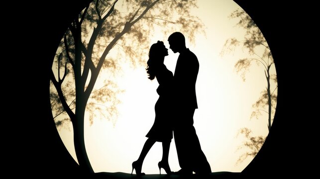 Young Man Girl Couple Romantic Dancing, Background Image, Valentine Background Images, Hd