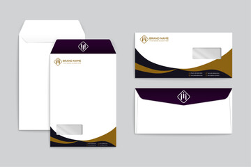 Modern envelope teenvelope template designmplate