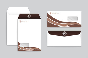 Modern envelope design professional style