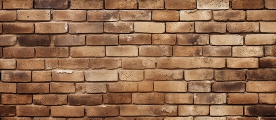 Obraz premium Brownish wall made of bricks