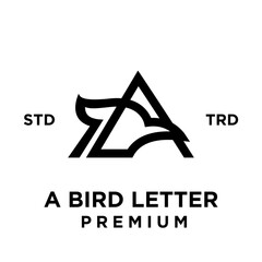 A Bird Letter logo icon design illustration