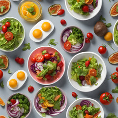 Healthy Green Salad, Delicious Food