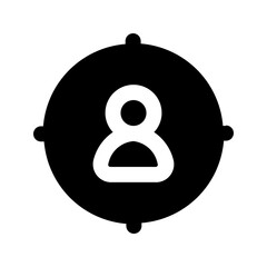 target audience line icon