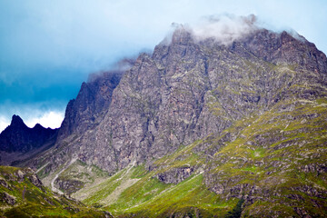 Naklejka premium Silvrettagebirge in Vorarlberg/Österreich und Graubünden/Schweiz 