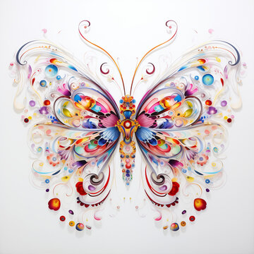 fantasy butterfly art drawing abstraction colored