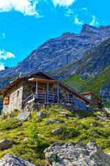 Fototapeta na wymiar Das Lareintal, Seitental des Paznauntals in Tirol (Österreich)