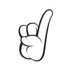 peace sign with hand