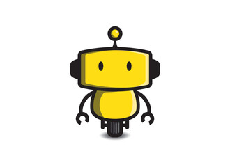 Robot. Fun vector illustration